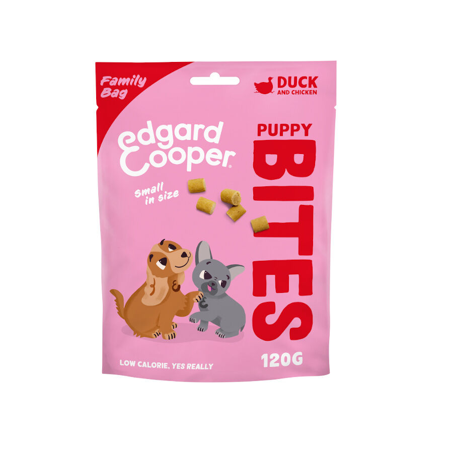 120 g Edgard & Cooper Bocaditos Mini de Pato y Pollo para cachorros, , large indicador imagen numero 1